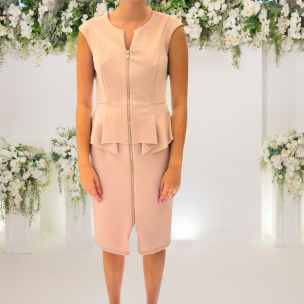 EnFocus Studio Bodycon Dress in Rose Blossom Size:8